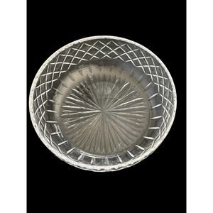 Royal Brierley English Crystal Bowl 8” Hand Cut 30% Lead Signed Vintage